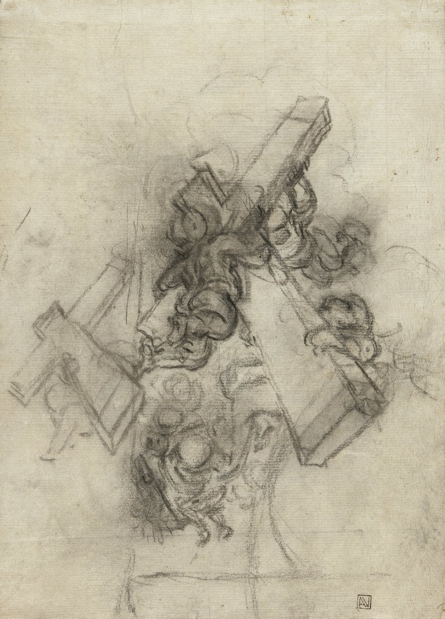 Putti nesoucí kříž, 1672-75 od Gian Lorenzo Bernini