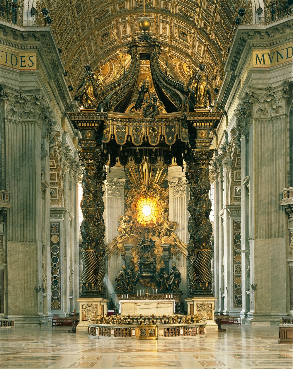 Baldachýn svatého Petra (Baldacchino) od Gian Lorenzo Bernini