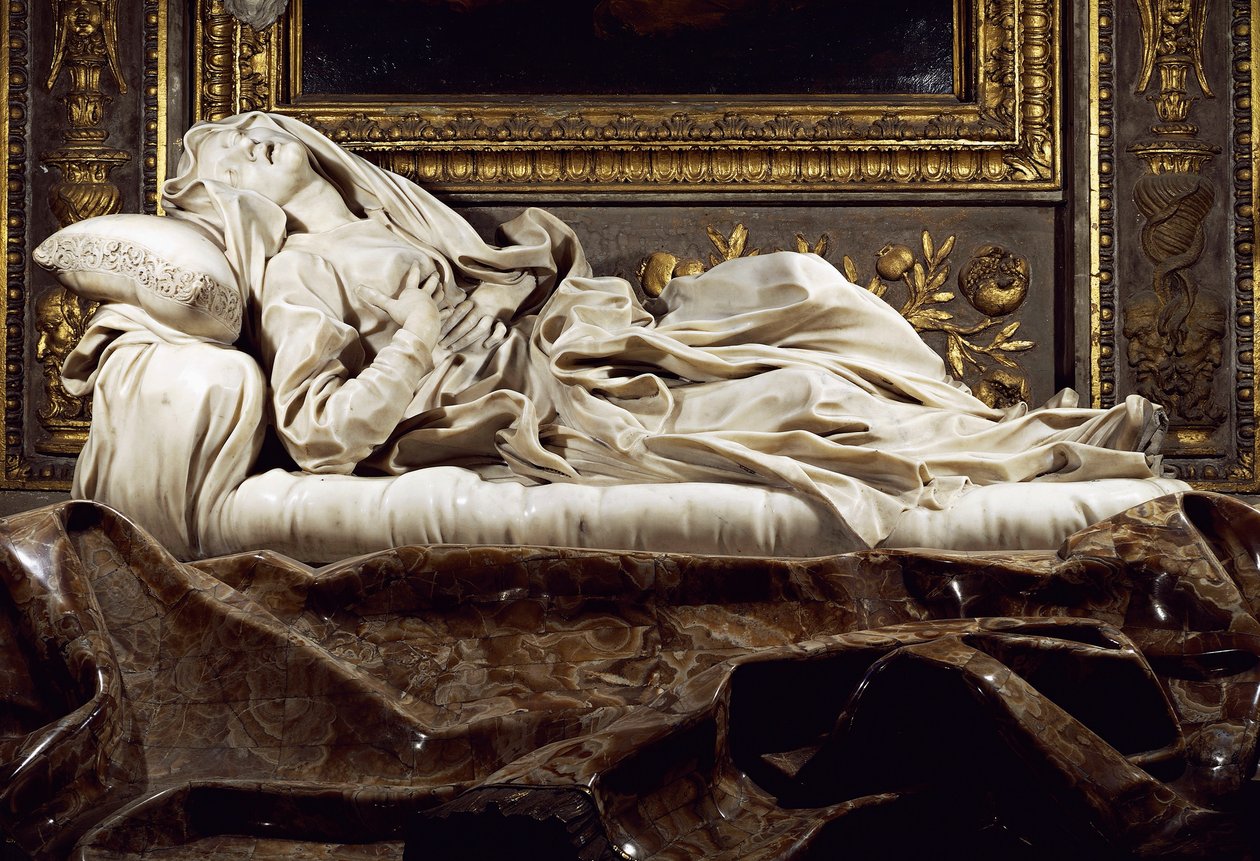 Hrob blahoslavené Ludoviky Albertoni od Gian Lorenzo Bernini
