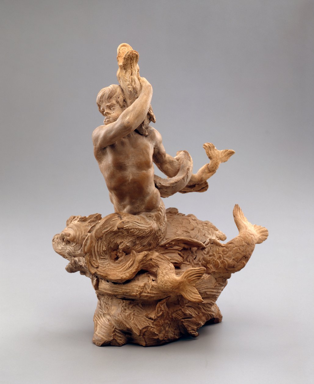 Triton s mořským hadem, cca 1630 (terakota) od Gian Lorenzo Bernini