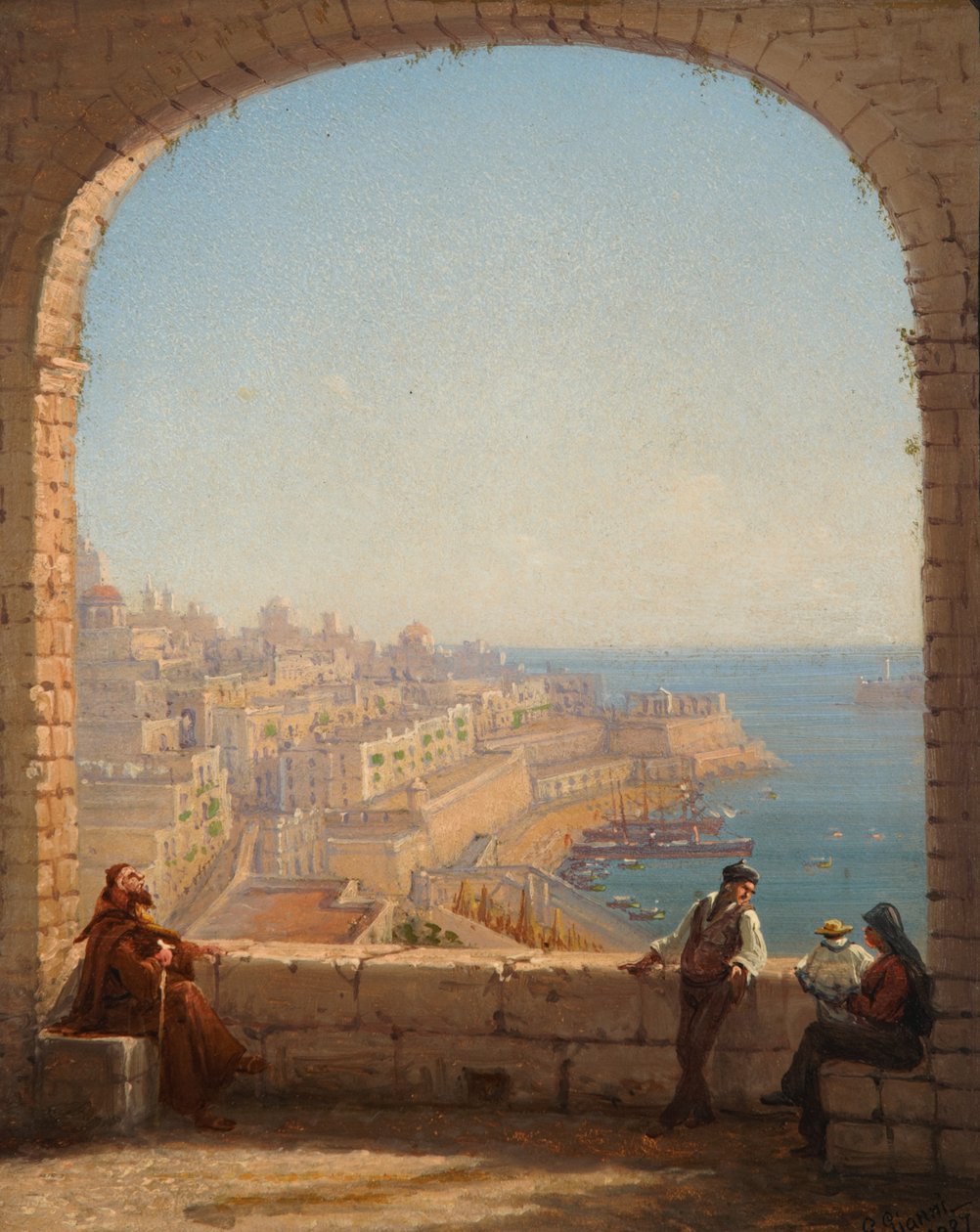 Pevnost St Elmo, Valletta, 1887 od Giancinto Gianni