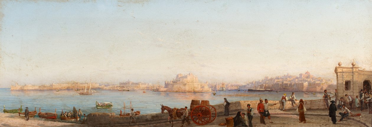 Valletta z blízkosti ostrova Manoel od Giancinto Gianni