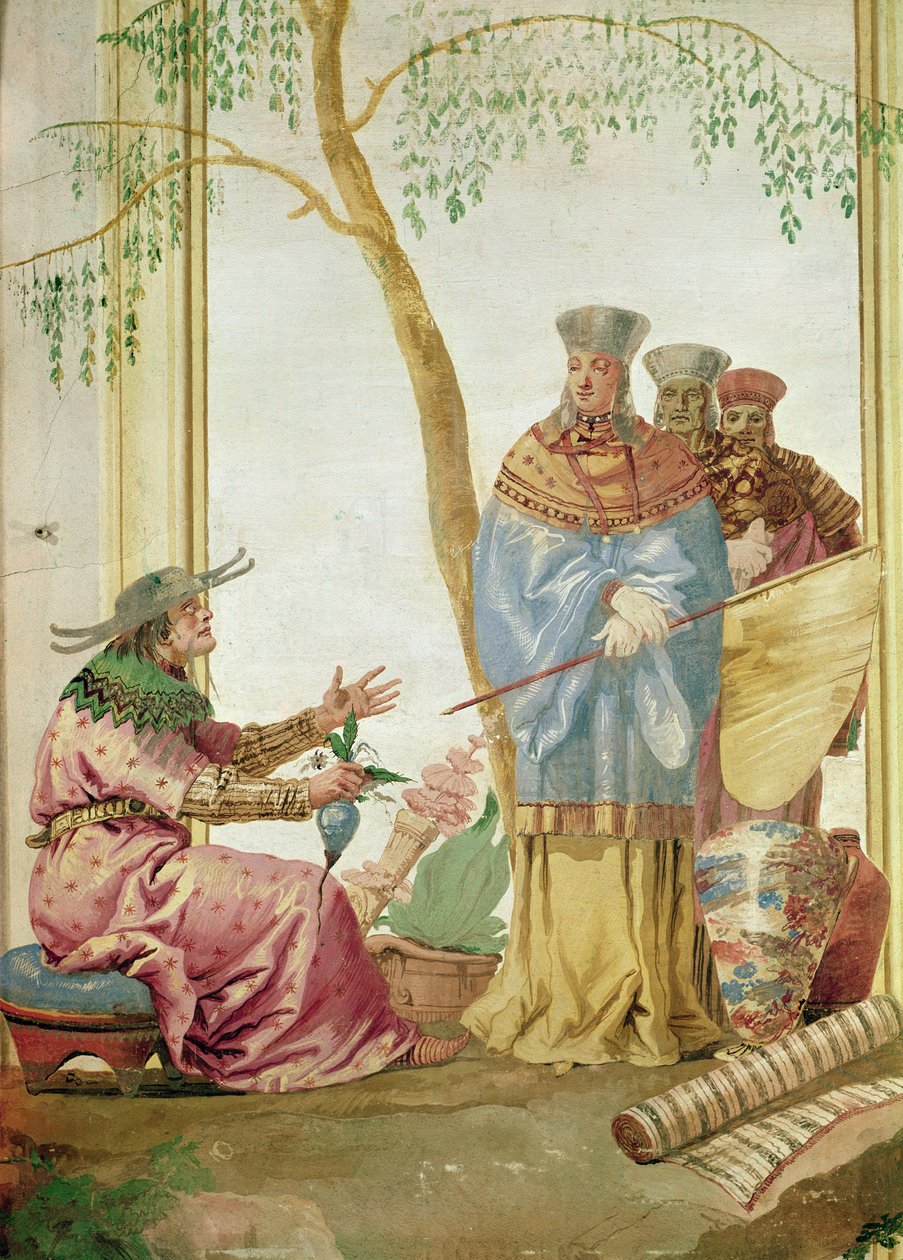 Čínský princ před věštcem od Giovanni Domenico Tiepolo