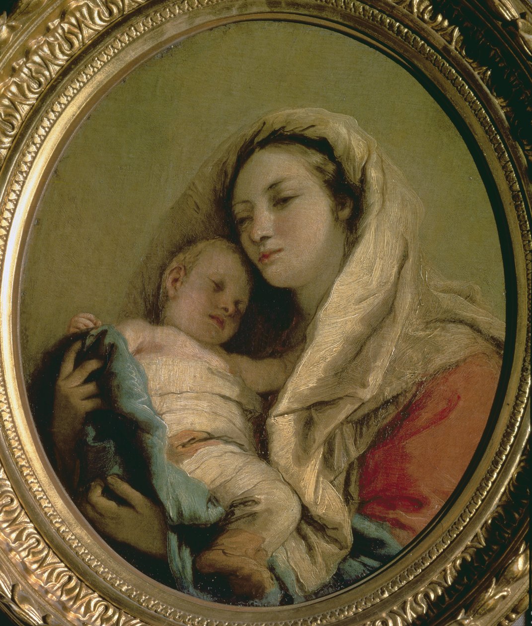 Madona se spícím dítětem, 80. léta 18. století od Giovanni Domenico Tiepolo