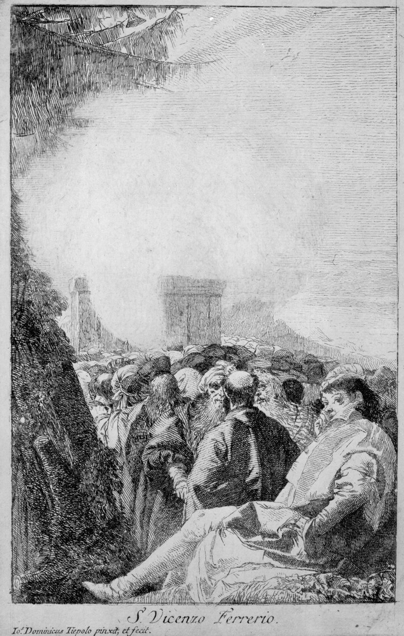 Svatý Vincent Ferrer, 1750-80 od Giovanni Domenico Tiepolo
