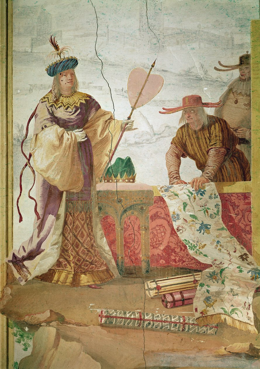 Čínský prodejce látek od Giovanni Domenico Tiepolo