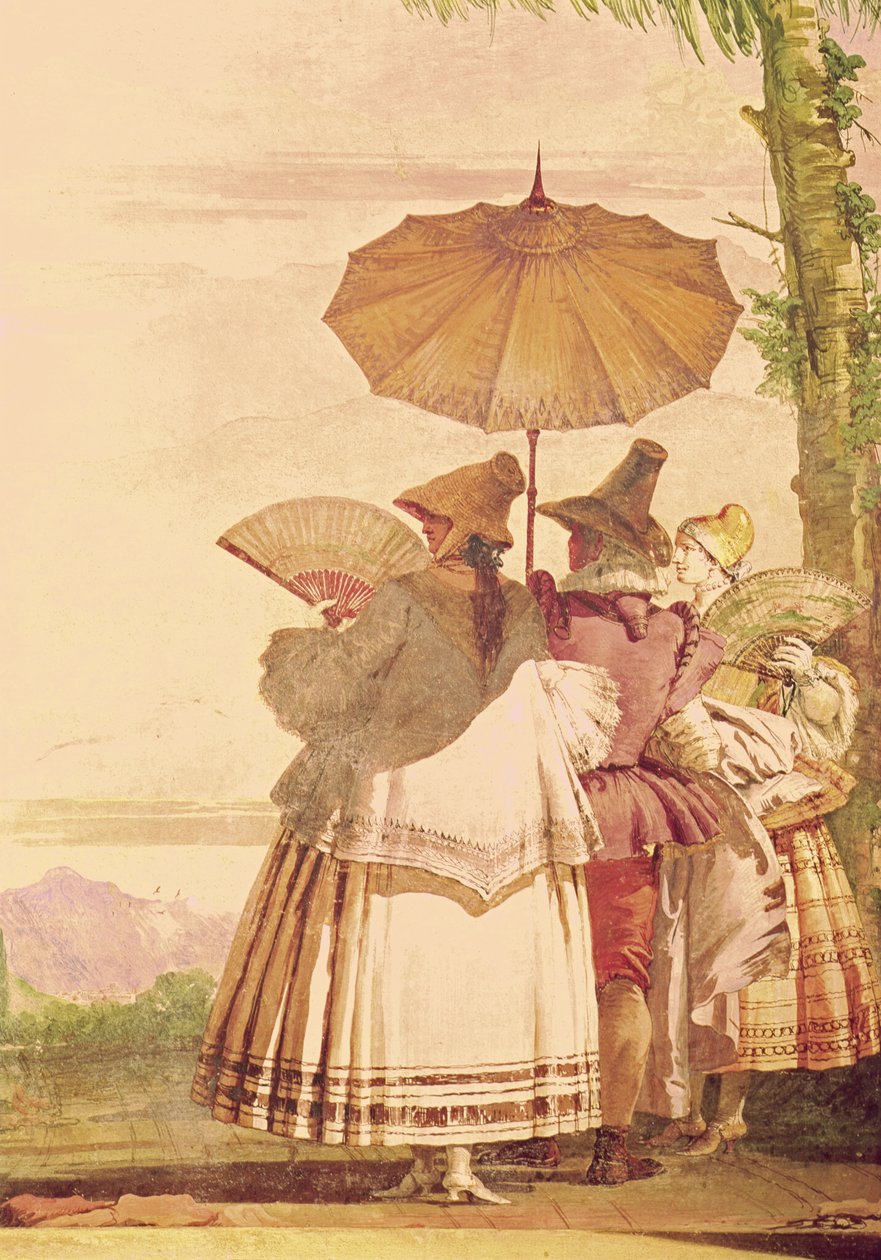 Letní promenáda, c.1757 od Giovanni Domenico Tiepolo