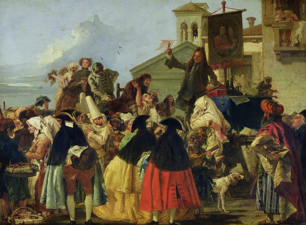 The Tooth Extractor, c.1754 od Giovanni Domenico Tiepolo