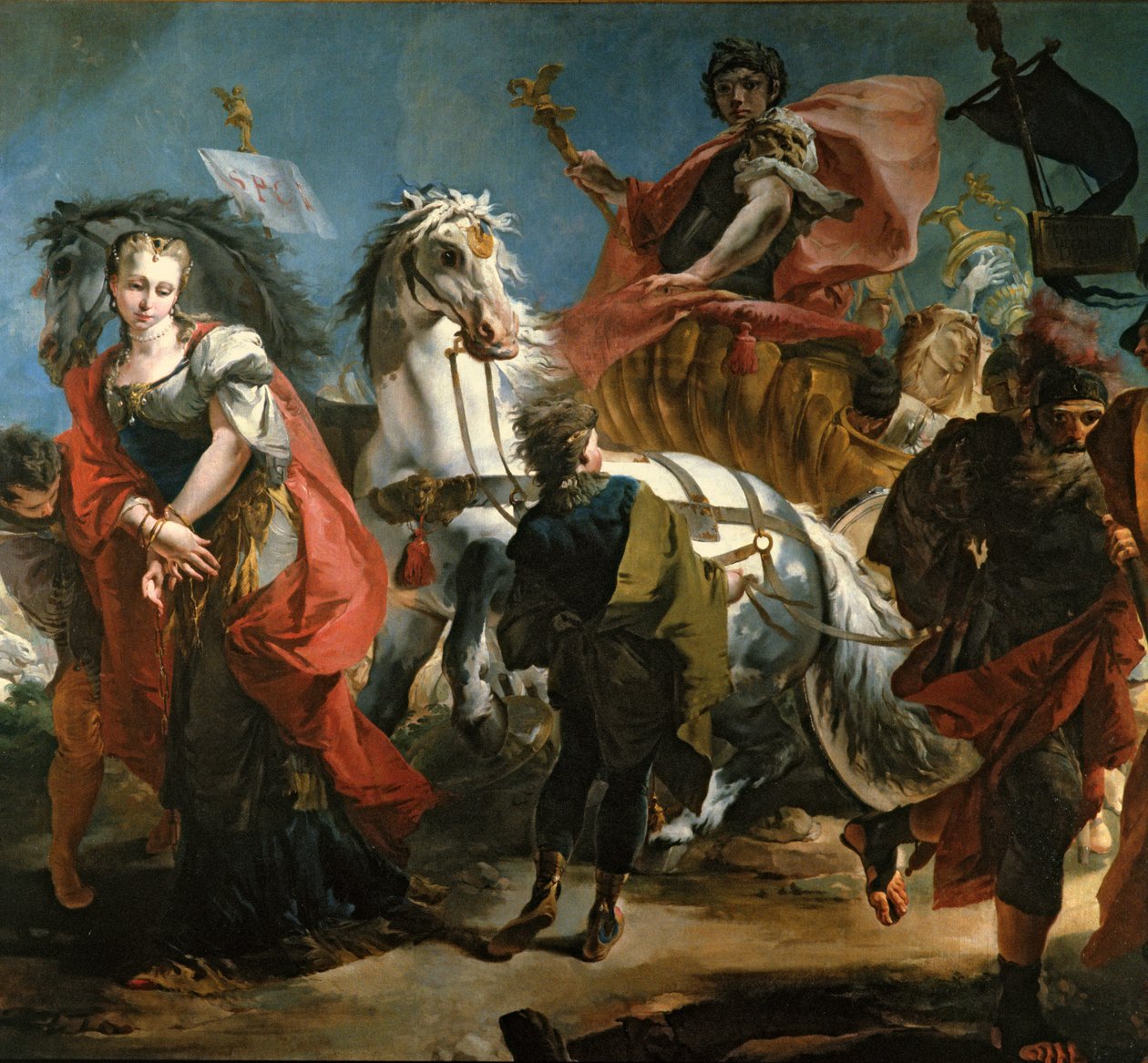 Triumf Marca Aurelia (121-180 nl) od Giovanni Domenico Tiepolo