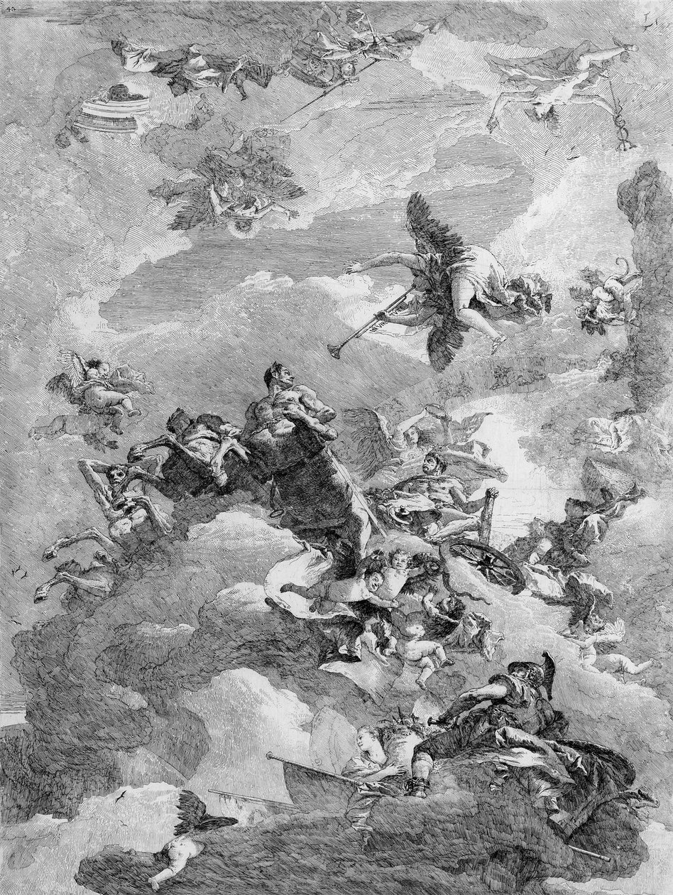 Triumf Herkula od Giovanni Domenico Tiepolo