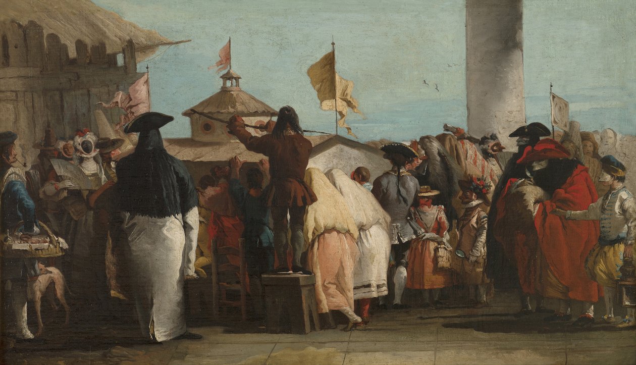 Mondo Novo, asi 1764-1765 od Giovanni Domenico Tiepolo