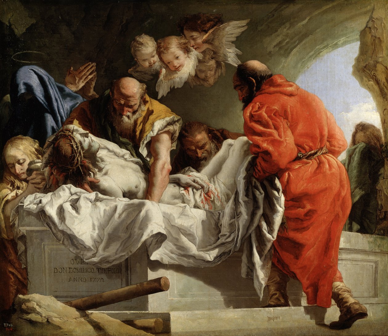 Pohřeb Krista, 1772 od Giovanni Domenico Tiepolo