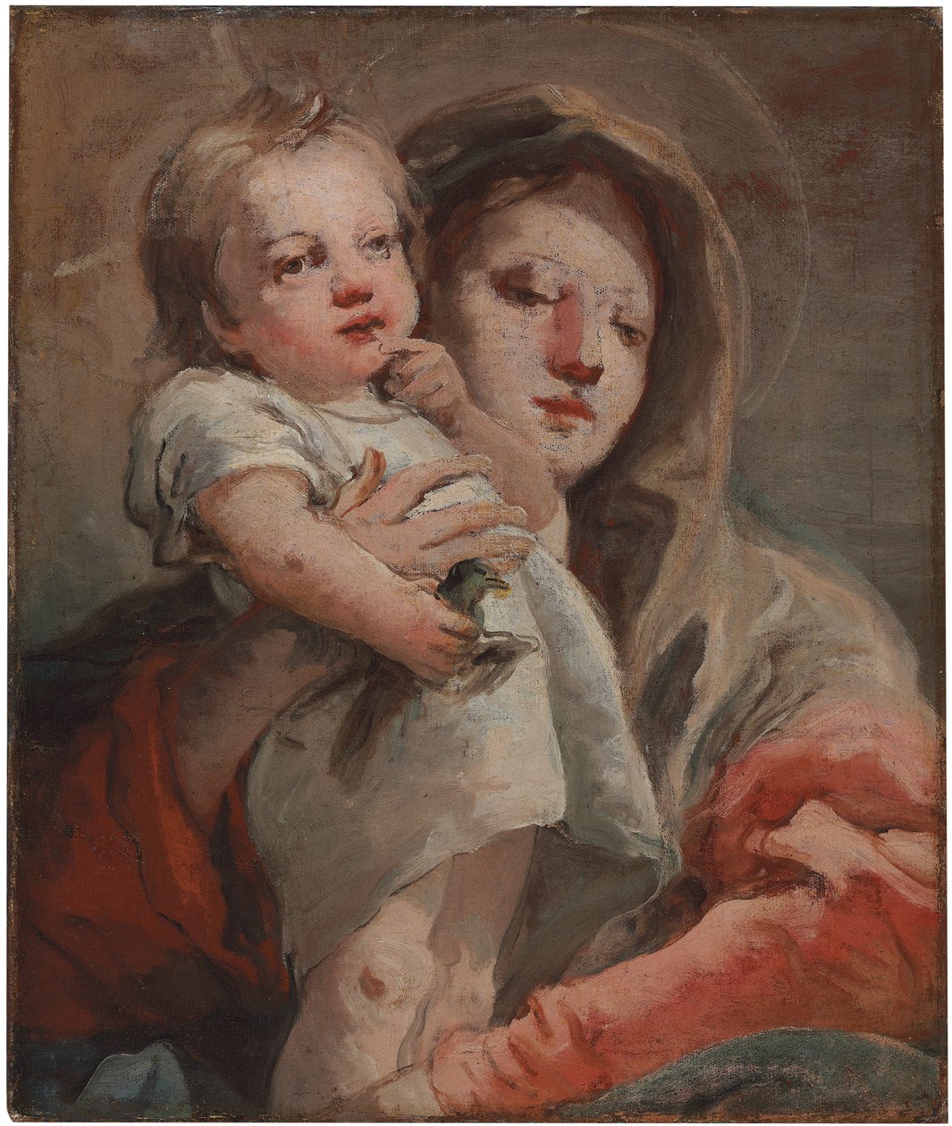 Madona s dítětem se stehlíkem od Giovanni Domenico Tiepolo