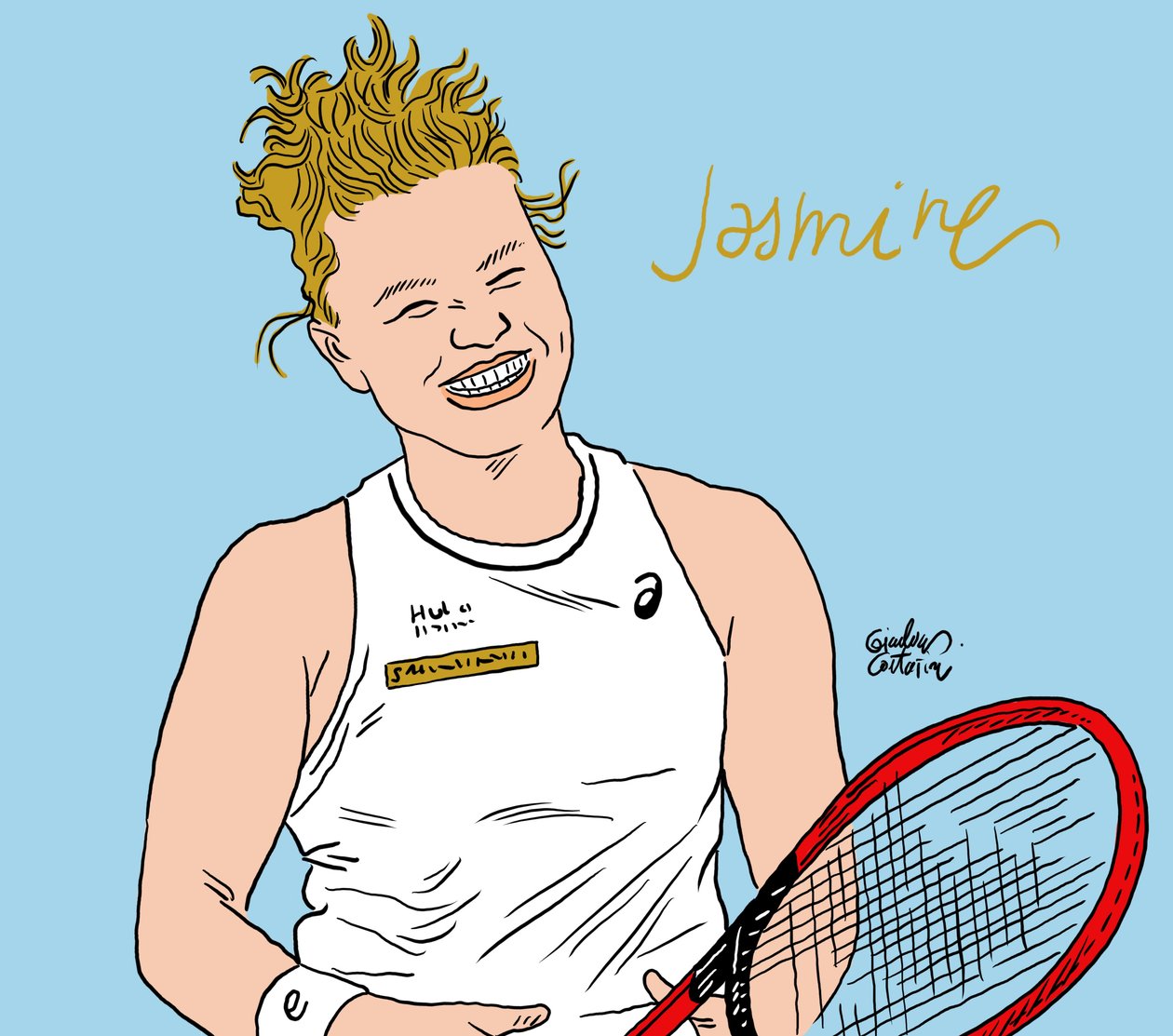 Jasmin Paolini, 2024 (digitální) od Gianluca Costantini