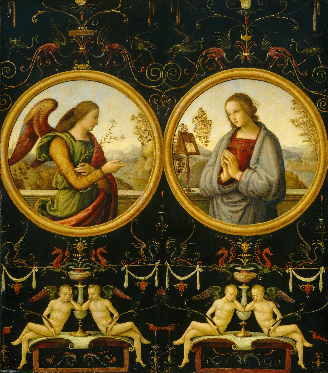 Zvěstování, 15101515 od Giannicola di Paolo