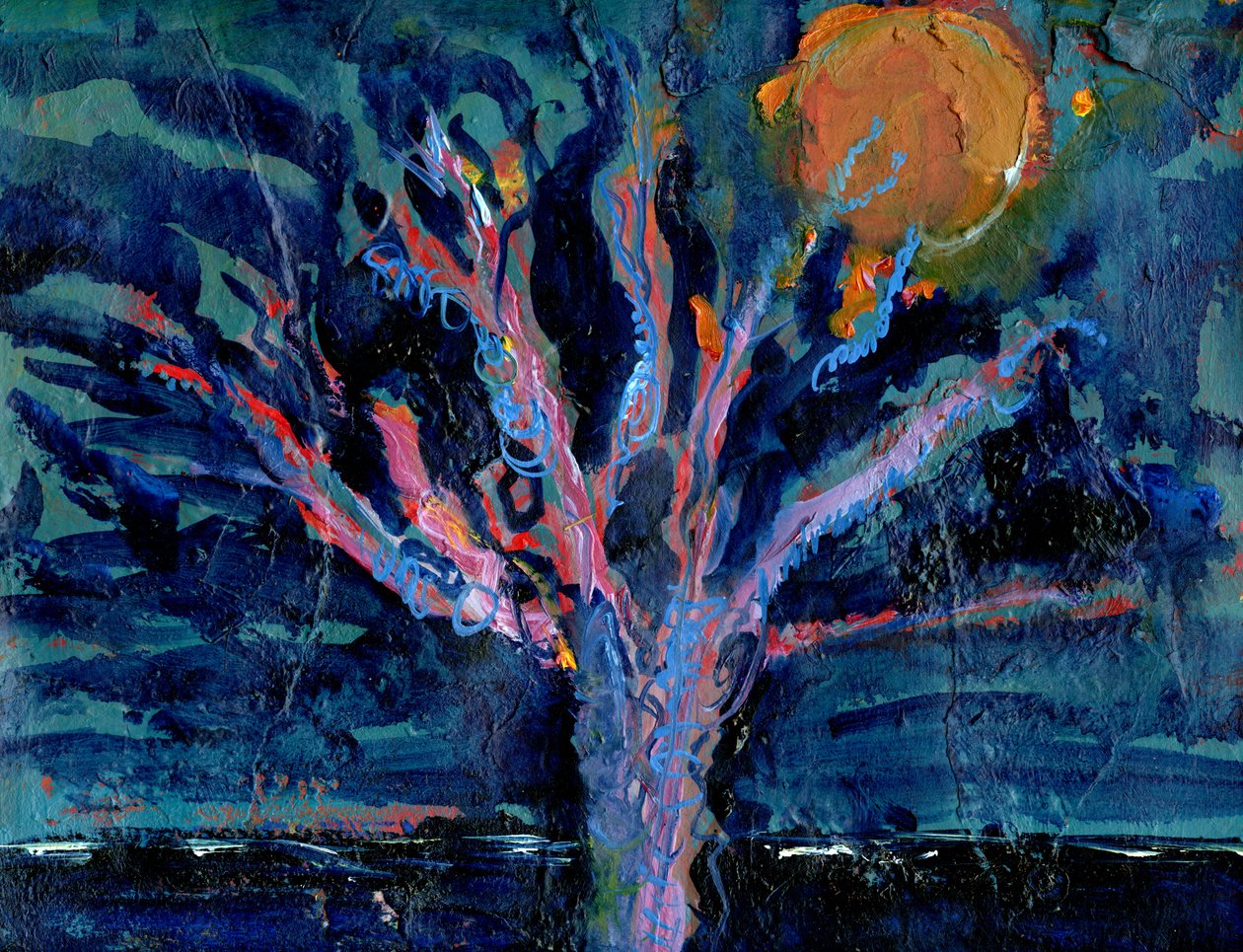 Strom a jahodový měsíc, 2016, od Gigi Sudbury