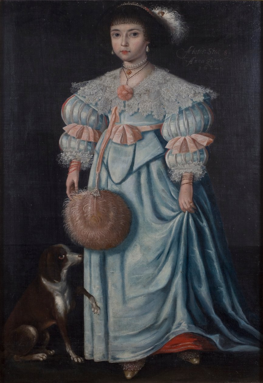 Portrét dívky, 8 let, 1632 od Gilbert Jackson