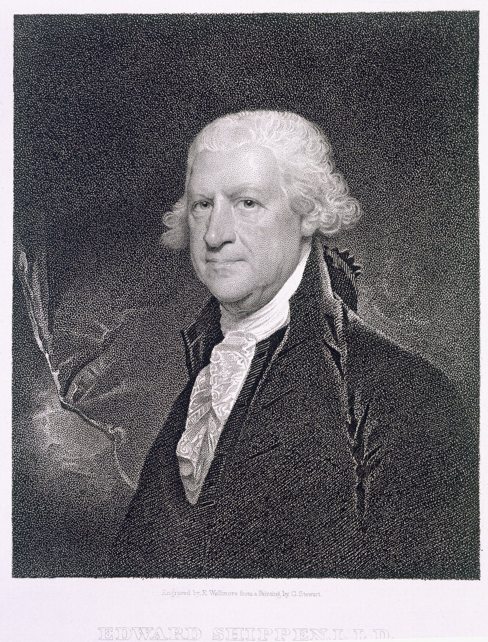 Edward Shippen (1729-1806), vyryl Edward Wellmore (fl.1835) od Gilbert Stuart
