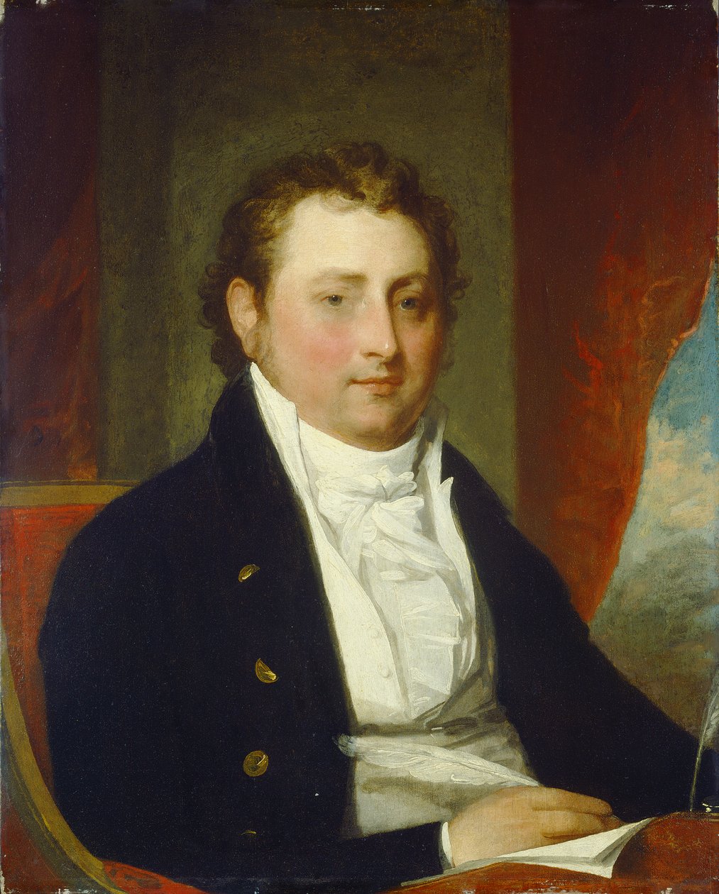 Edward Stow, kolem roku 1803 (olej na dřevě) od Gilbert Stuart