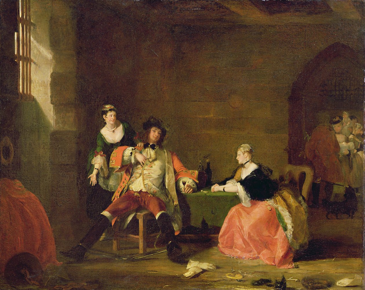 Kapitán Macheath upbraided Polly a Lucy v 