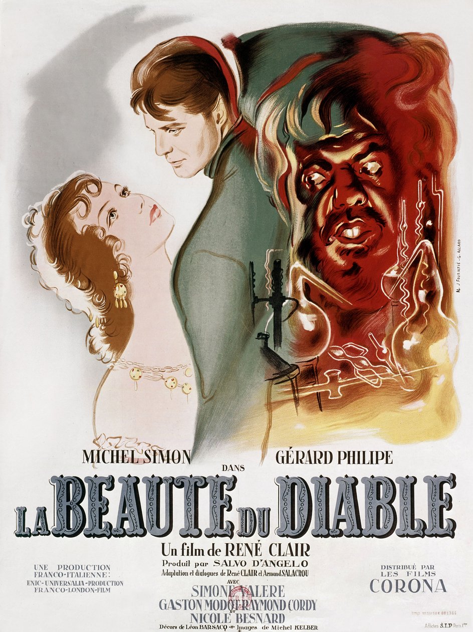 La beaute du diable (Kráska a ďábel) 1950 (plakát) od Gilbert (active 1949 1968) Allard