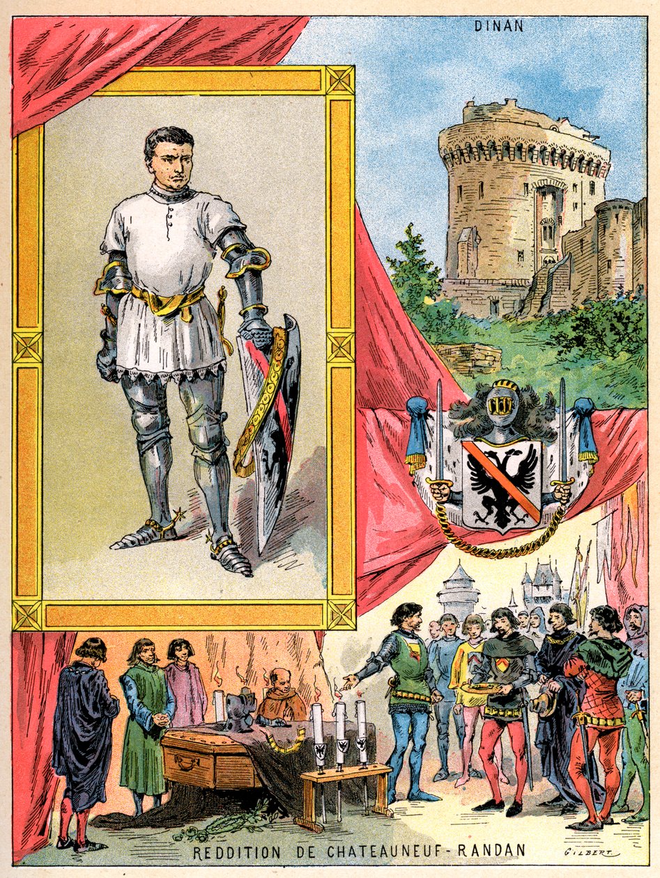 Bertrand du Guesclin, bretaňský rytíř, 1898 od Gilbert