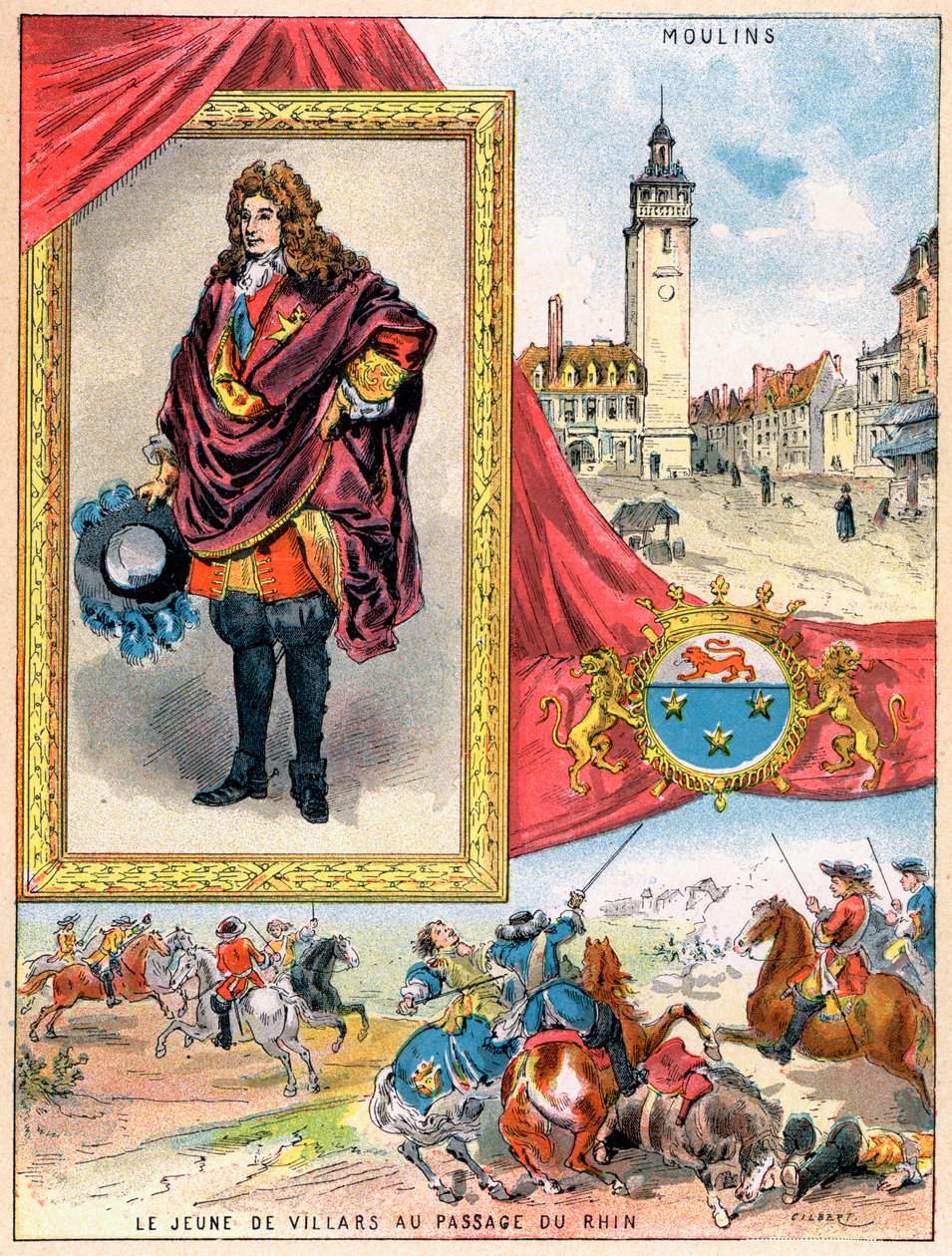 Claude Louis Hector de Villars, francouzský vojenský velitel, 1898 od Gilbert