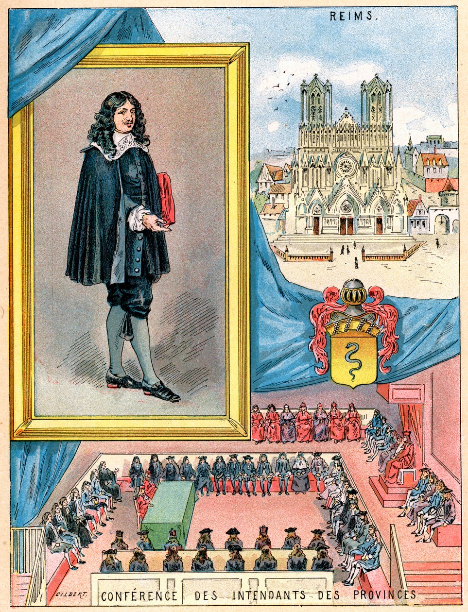 Jean-Baptiste Colbert, francouzský ministr financí, 1898 od Gilbert