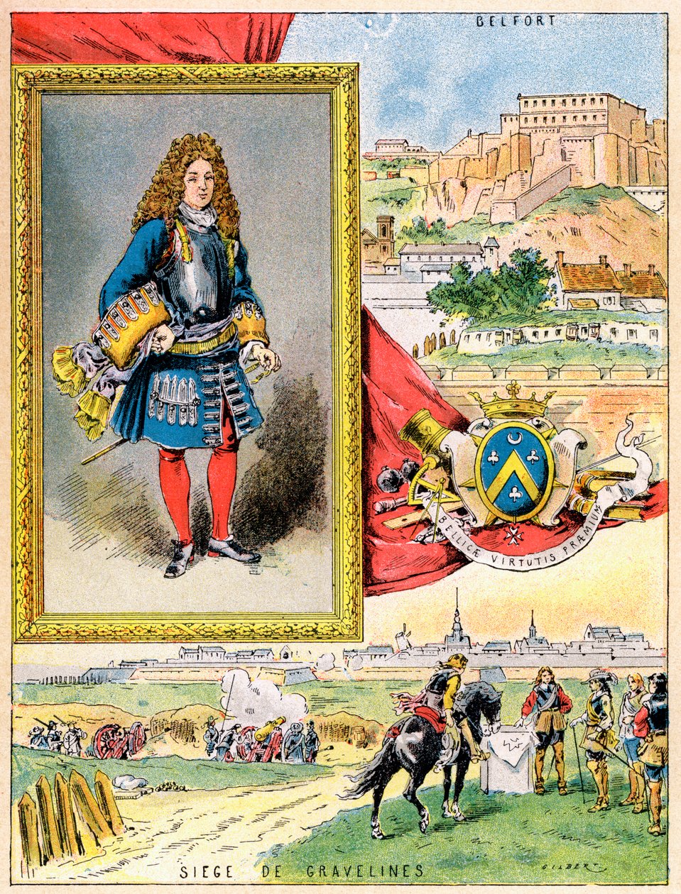 Sebastien le Prestre de Vauban, francouzský vojenský inženýr, 1898 od Gilbert