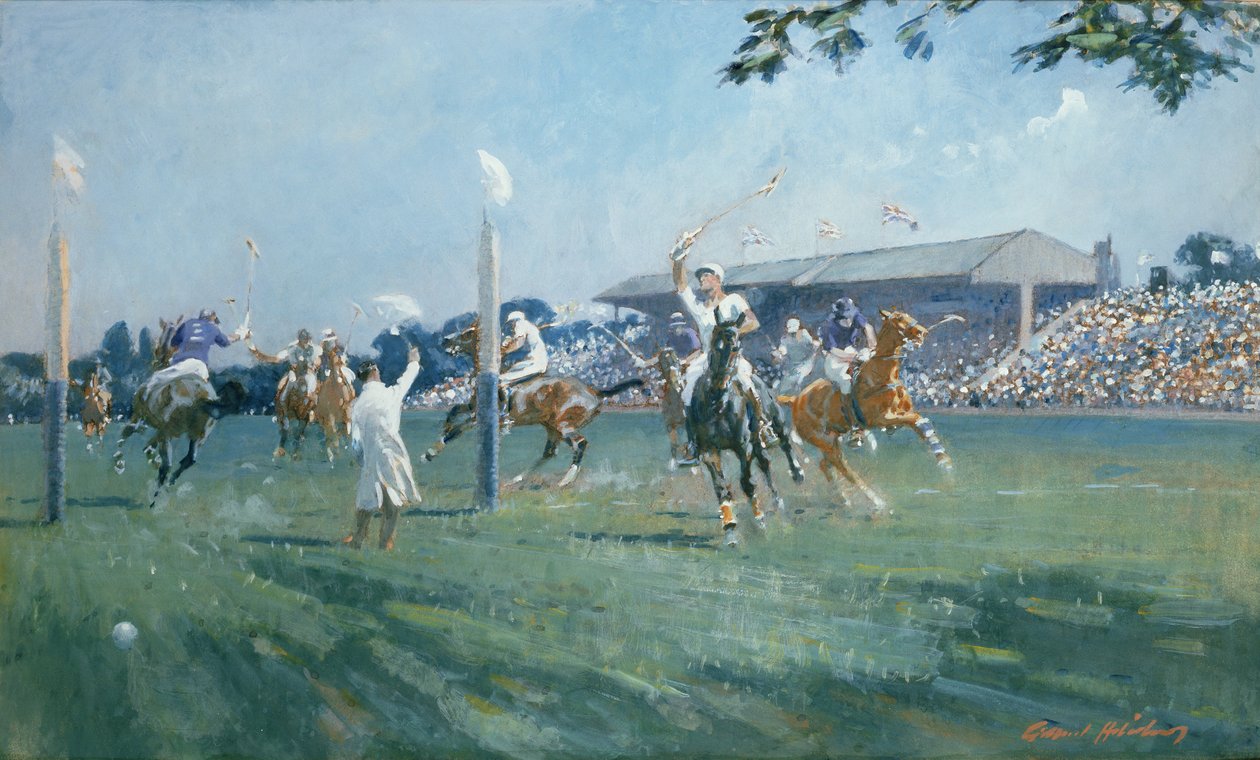 Westchester Cup, který se hrál v Hurlingham Club, červen 1936 od Gilbert Holiday