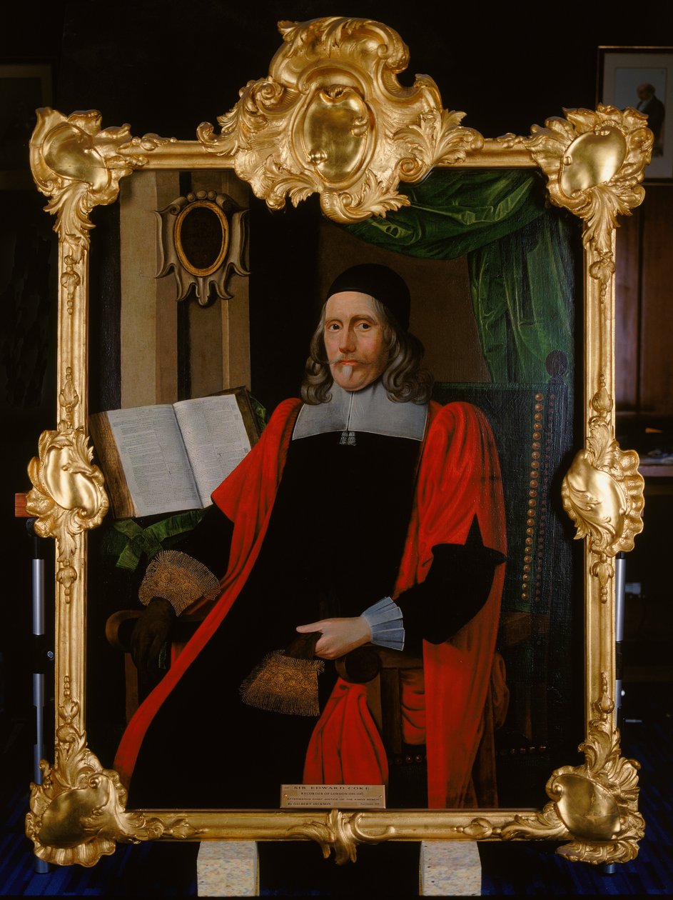 „Sir Edward Coke, zapisovatel Londýna“, 1615 od Gilbert Jackson