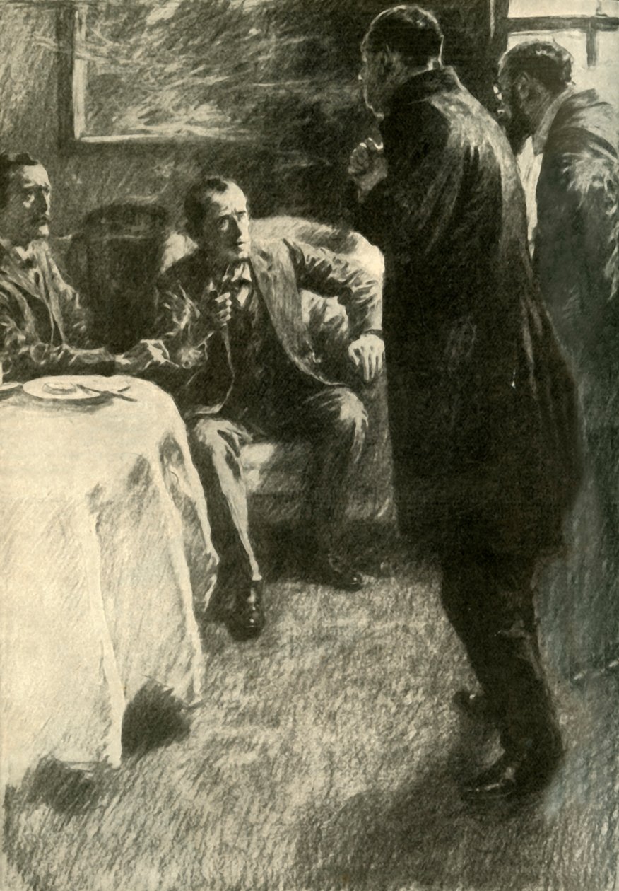 „Nejneobyčejnější a nejtragičtější aféra se stala během noci“, řekl vikář, 1910. od Gilbert Joseph Holiday