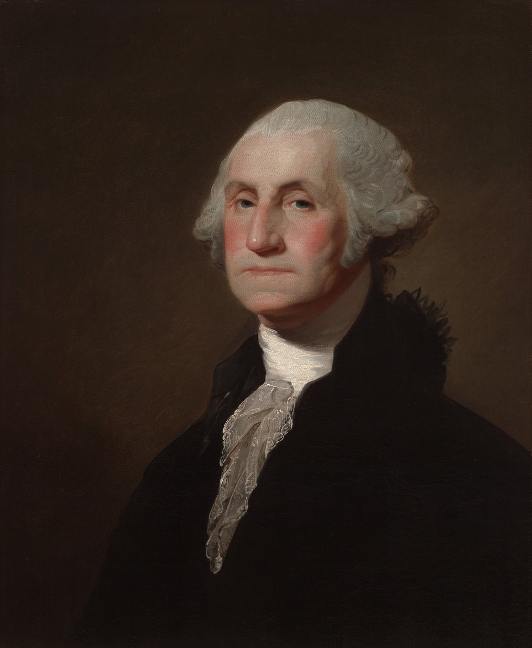 George Washington (1732–1799), čestný doktorát práv (LL.D.) z roku 1781 od Gilbert Stuart