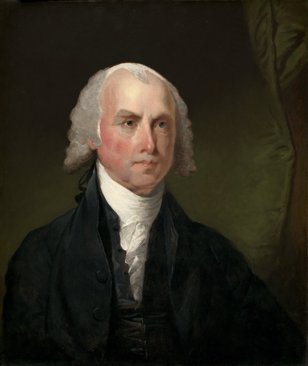 James Madison, c. 1821. od Gilbert Stuart