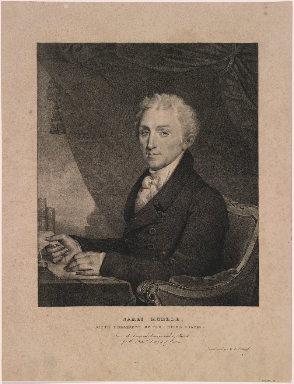 James Monroe od Gilbert Stuart