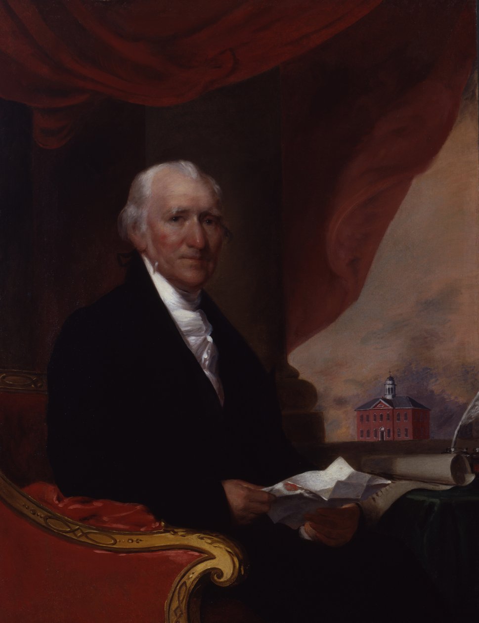 Guvernér William Phillips, před rokem 1804 od Gilbert Stuart