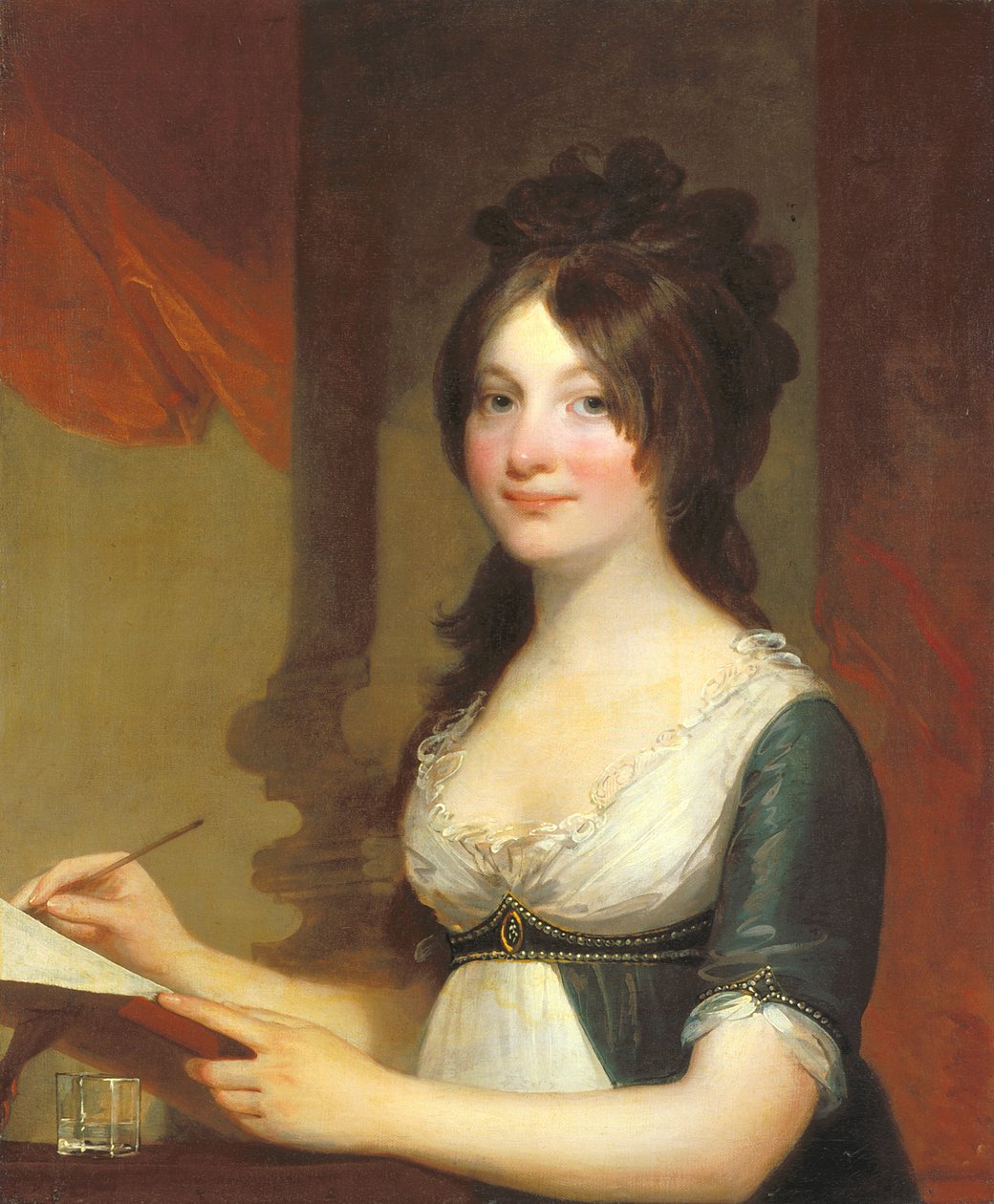 Portrét mladé ženy (olej na plátně) od Gilbert Stuart
