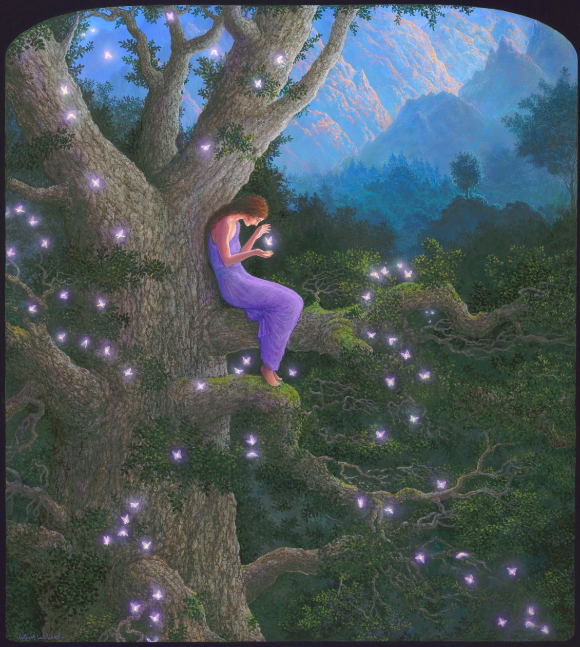 Uzdravení přátelé, 2010 (akryl na plátně) od Gilbert Williams