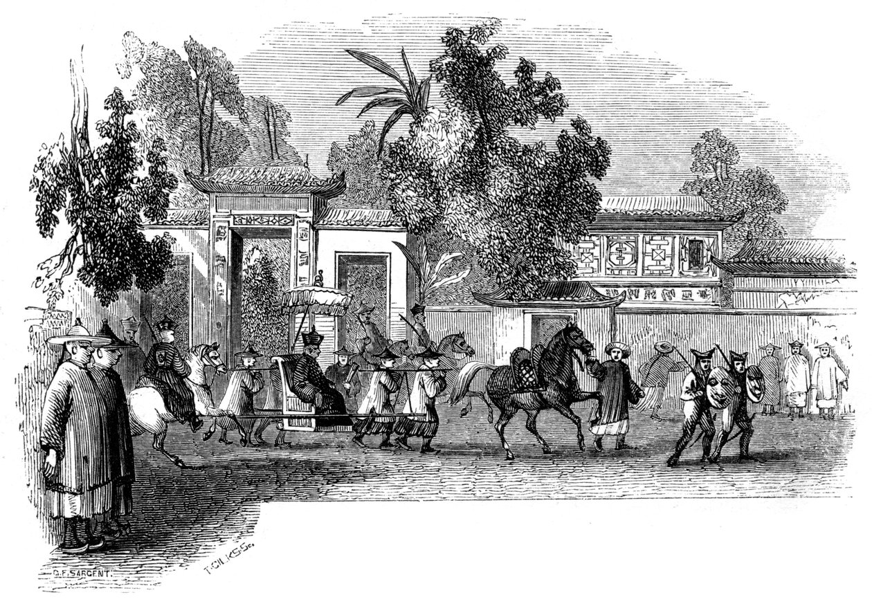 Vystoupení na veřejnosti místokrále za účasti jeho družiny, 1847 od Giles