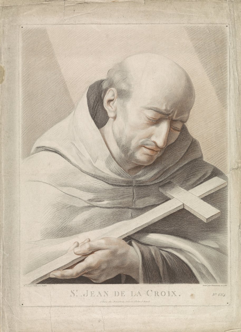 Svatý Jan od Kříže od Gilles Antoine Demarteau
