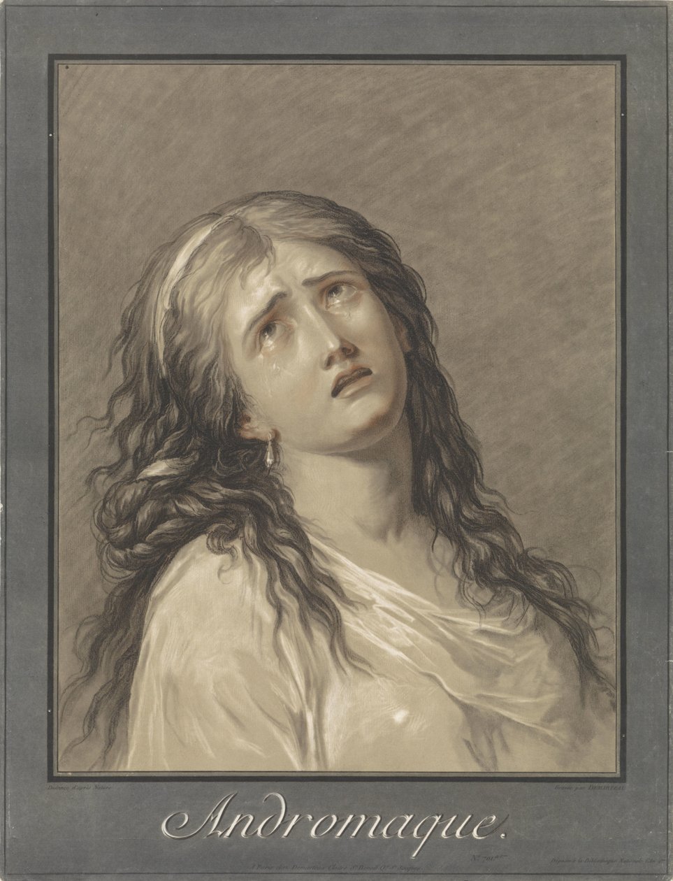 Andromache pláče od Gilles Demarteau