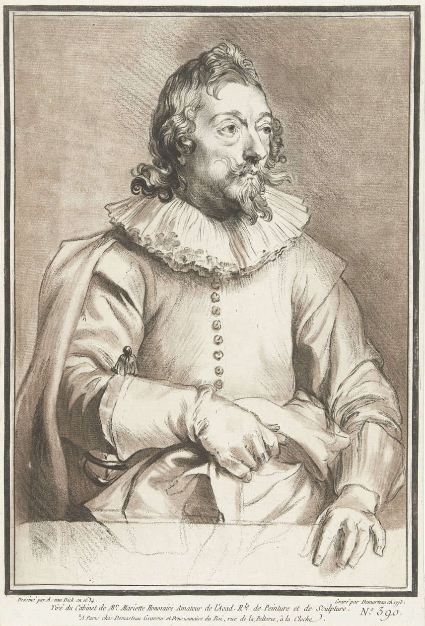 Portrét muže od Gilles Demarteau