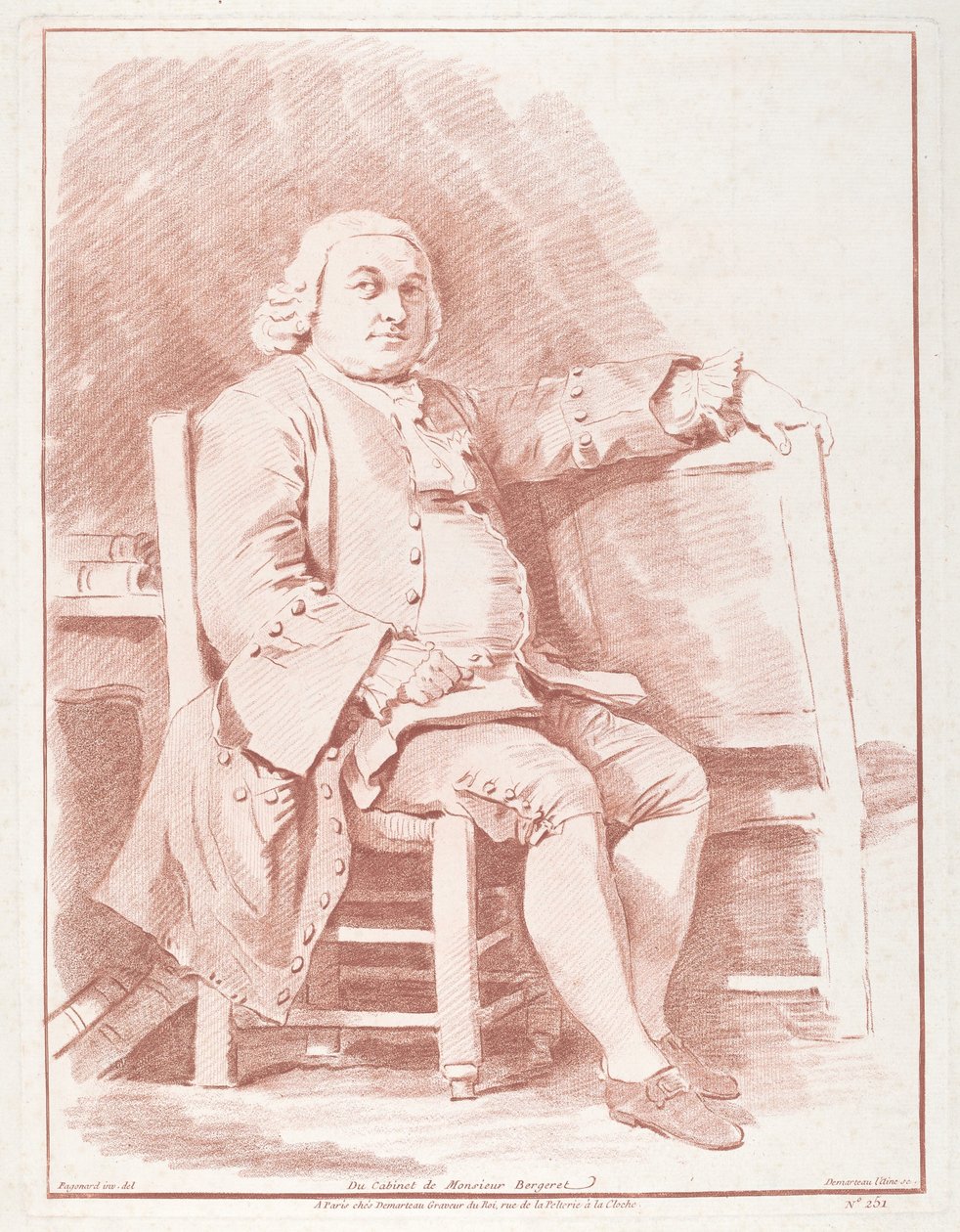 Jacques-Onesyme Bergeret de Grancourt od Gilles Demarteau, the Elder, after Jean Honoré Fragonard