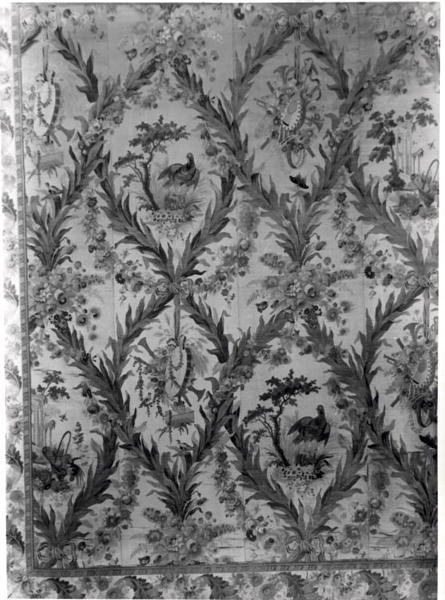 Hedvábná tapeta z ložnice císařovny, 1787 (hedvábí) od Gilles Gaudin