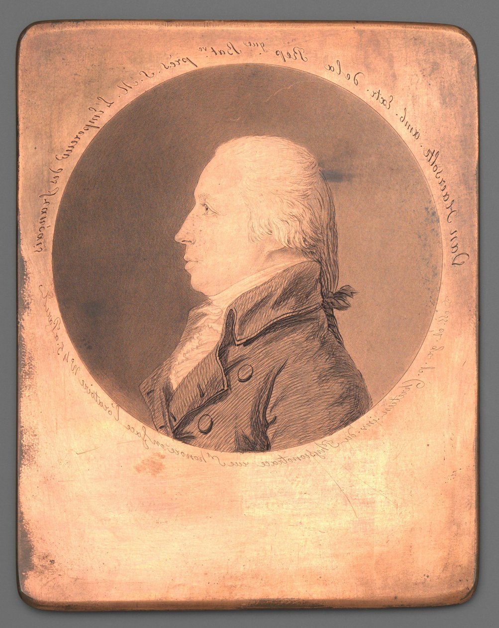 Portrét Anthony Freda. Okrást. Evert baron van Haersolte od Gilles Louis Chrétien