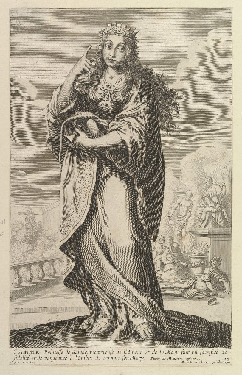 Camme, 1647. Tvůrci: Gilles Rousselet, Abraham Bosse. od Gilles Rousselet and Abraham Bosse