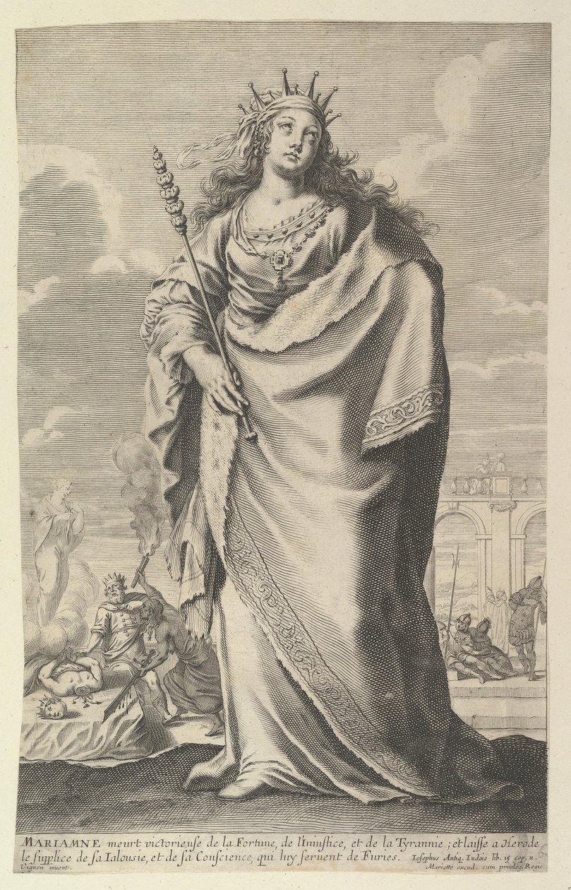 Marianne, 1647. Tvůrci: Gilles Rousselet, Abraham Bosse. od Gilles Rousselet and Abraham Bosse