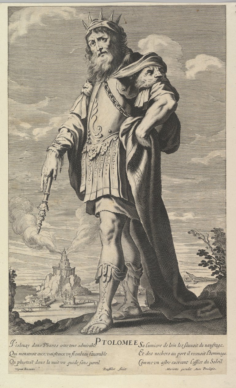 Ptolemaios, ca. 1639-40. Tvůrci: Gilles Rousselet, Abraham Bosse. od Gilles Rousselet and Abraham Bosse