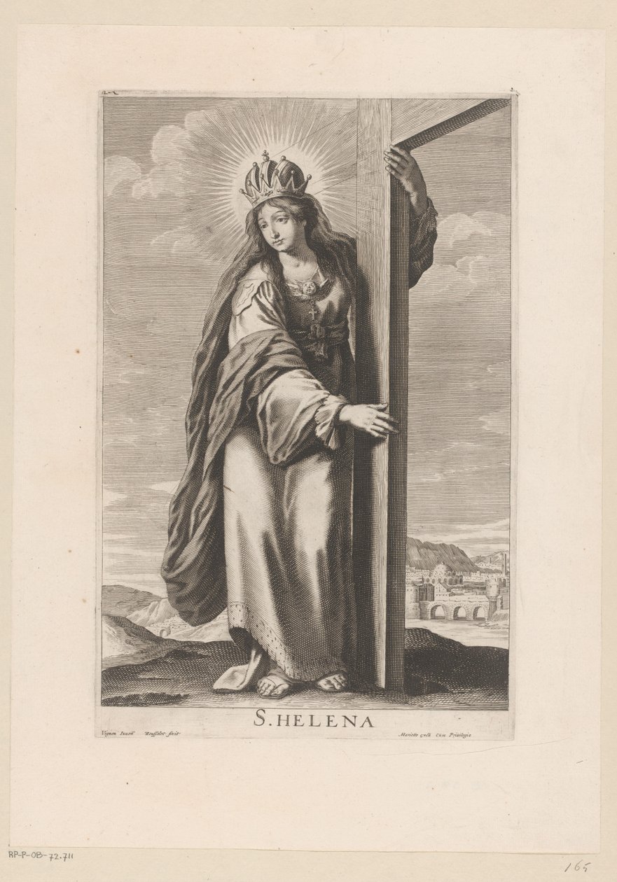 Svatá Helena u kříže od Gilles Rousselet