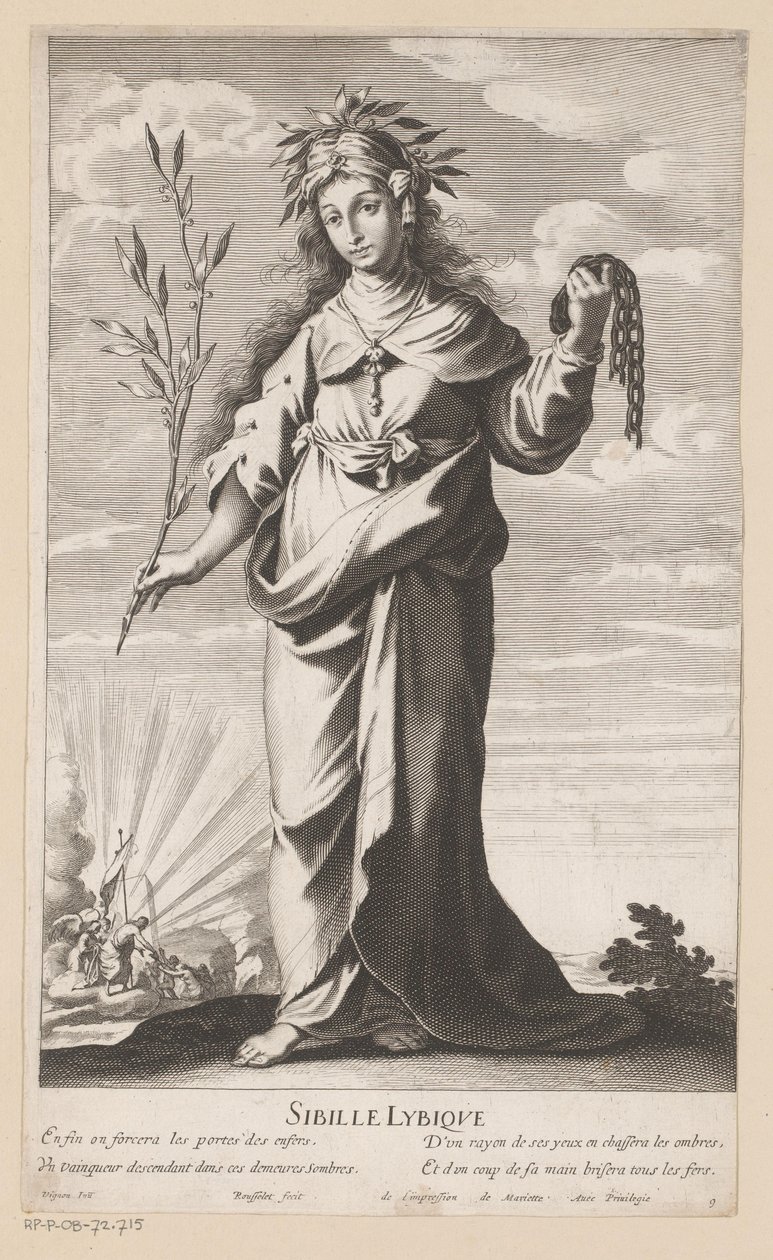 Libische sourozence Sibylle Libyque (název na objektu) Sibille (název série) Sibyly (název série) od Gilles Rousselet